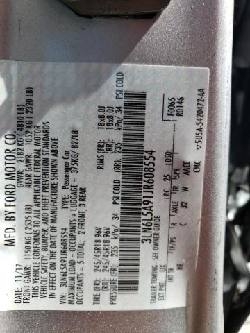 3LN6L5A91JR608554 - 2018 LINCOLN MKZ PREMIERE SILVER photo 12