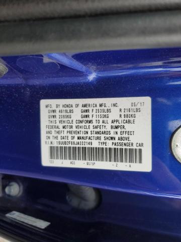 19UUB2F69JA002149 - 2018 ACURA TLX TECH+A Синий фото 12