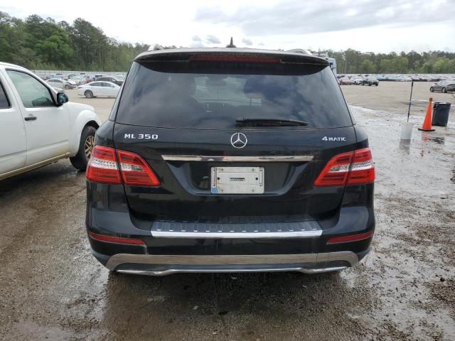 4JGDA5HBXCA009123 - 2012 MERCEDES-BENZ ML 350 4MATIC BLACK photo 6
