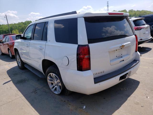 1GNSKBKC0KR341409 - 2019 CHEVROLET TAHOE K1500 LT WHITE photo 2