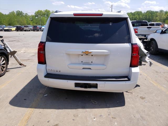 1GNSKBKC0KR341409 - 2019 CHEVROLET TAHOE K1500 LT WHITE photo 6