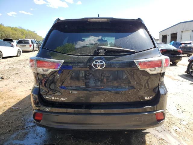 5TDKKRFH7FS066295 - 2015 TOYOTA HIGHLANDER XLE BLACK photo 6