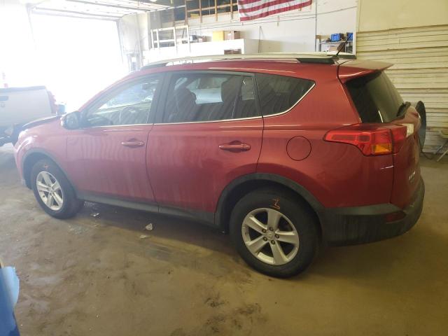 2T3RFREVXEW139957 - 2014 TOYOTA RAV4 XLE RED photo 2