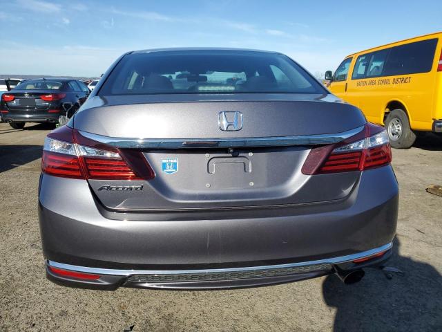 1HGCR2F35HA068611 - 2017 HONDA ACCORD LX GRAY photo 6