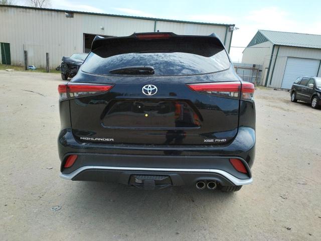 5TDJZRBH4MS115351 - 2021 TOYOTA HIGHLANDER XSE BLACK photo 6