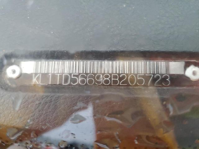 KL1TD56698B205723 - 2008 CHEVROLET AVEO BASE RED photo 12