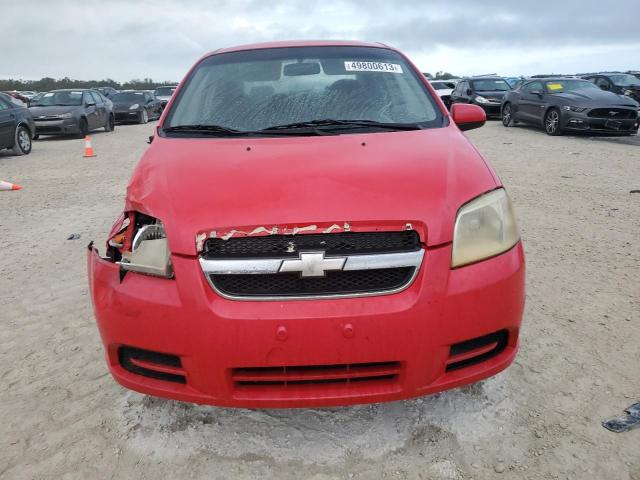 KL1TD56698B205723 - 2008 CHEVROLET AVEO BASE RED photo 5
