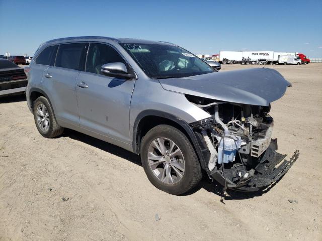 5TDKKRFH5FS114294 - 2015 TOYOTA HIGHLANDER XLE SILVER photo 4