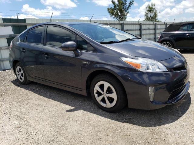 JTDKN3DUXD1657302 - 2013 TOYOTA PRIUS HYBR GRAY photo 4