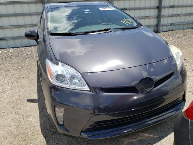 JTDKN3DUXD1657302 - 2013 TOYOTA PRIUS HYBR GRAY photo 5