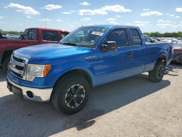 1FTFX1CF7DFA66964 - 2013 FORD F150 SUPER CAB BLUE photo 1