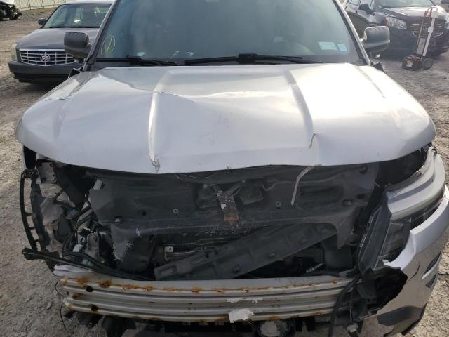 1FM5K8ARXGGA52583 - 2016 FORD EXPLORER POLICE INTERCEPTOR SILVER photo 12