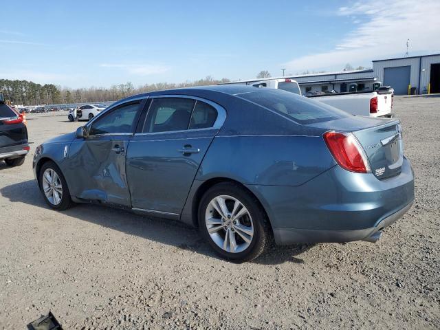 1LNHL9DR3AG616237 - 2010 LINCOLN MKS BLUE photo 2