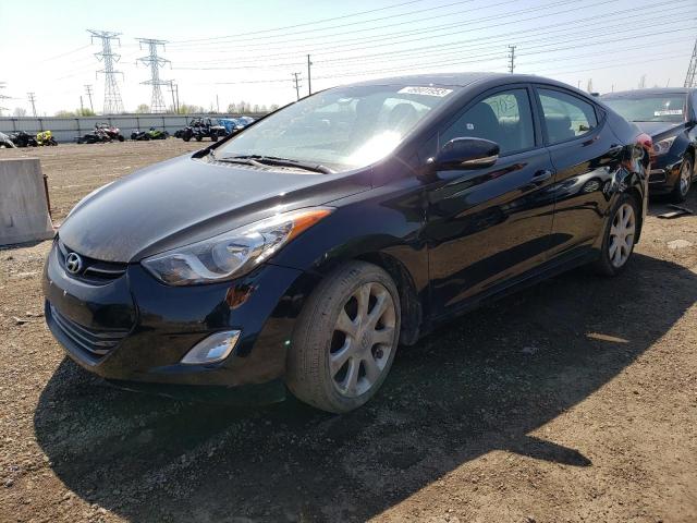 KMHDH4AE3CU324483 - 2012 HYUNDAI ELANTRA GLS BLACK photo 1