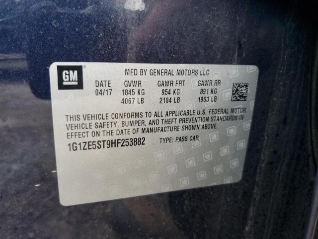 1G1ZE5ST9HF253882 - 2017 CHEVROLET MALIBU LT 蓝色 照片 12