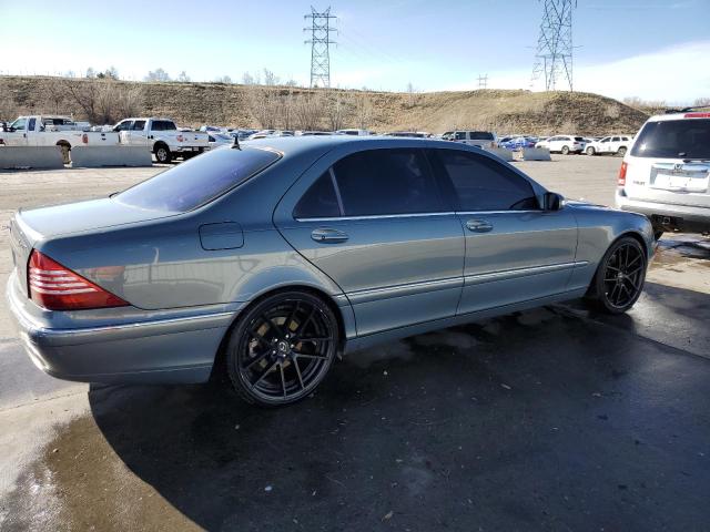 WDBNG83J24A415162 - 2004 MERCEDES-BENZ S 430 4MATIC BLUE photo 3