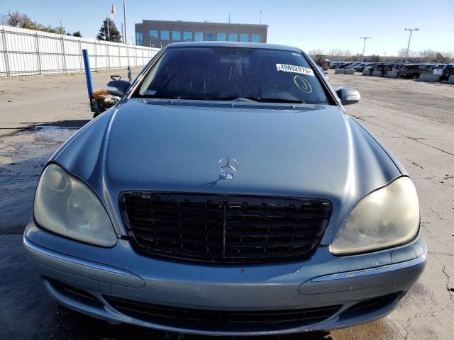 WDBNG83J24A415162 - 2004 MERCEDES-BENZ S 430 4MATIC BLUE photo 5