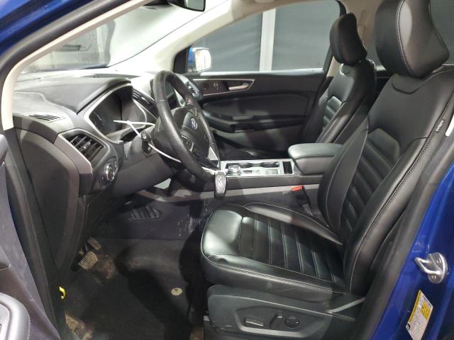 2FMPK4J92MBA32946 - 2021 FORD EDGE SEL BLUE photo 7