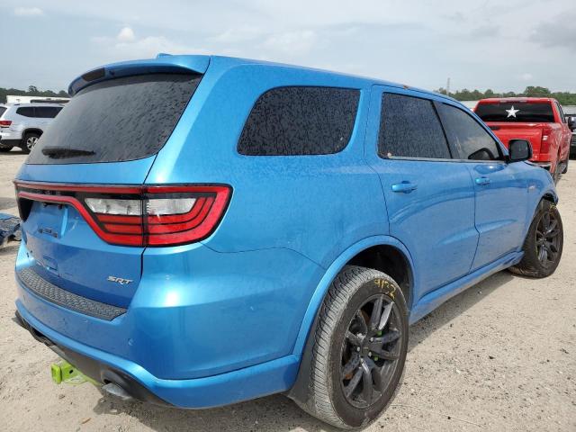 1C4SDJGJ0JC456825 - 2018 DODGE DURANGO SRT BLUE photo 3