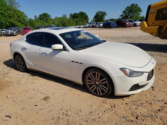 ZAM57XSA1F1162167 - 2015 MASERATI GHIBLI WHITE photo 4