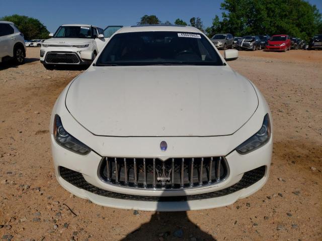 ZAM57XSA1F1162167 - 2015 MASERATI GHIBLI WHITE photo 5