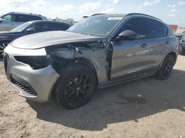 ZASPAKBN5M7D20449 - 2021 ALFA ROMEO STELVIO TI GRAY photo 1