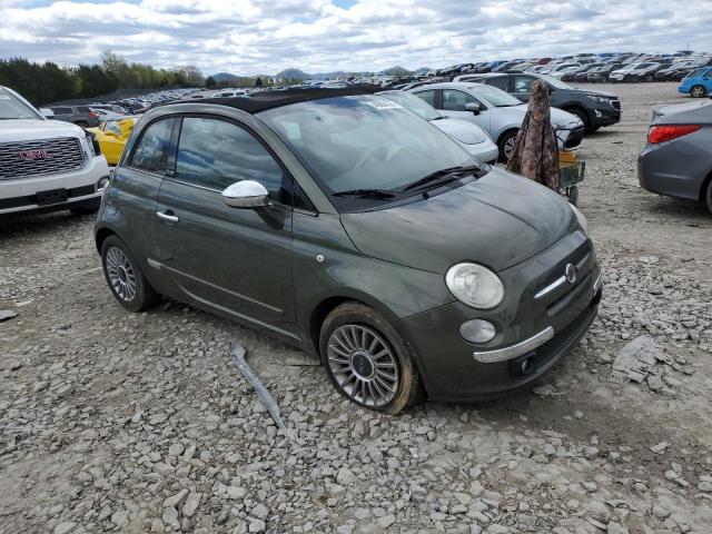 3C3CFFER6CT100816 - 2012 FIAT 500 LOUNGE GREEN photo 4