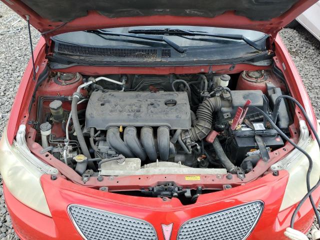 5Y2SL65816Z438533 - 2006 PONTIAC VIBE RED photo 11