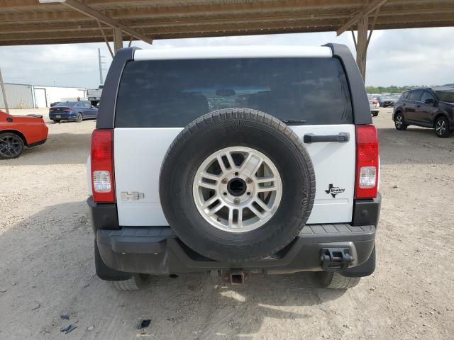 5GTDN13EX78110798 - 2007 HUMMER H3 WHITE photo 6