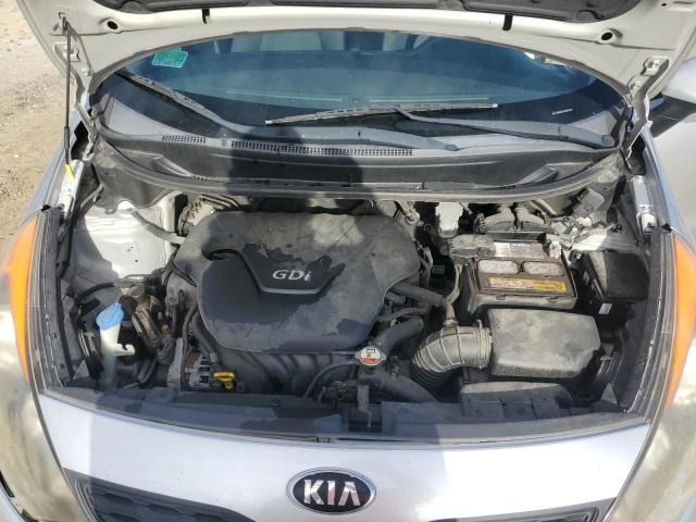 KNADM5A32D6307665 - 2013 KIA RIO LX SILVER photo 11