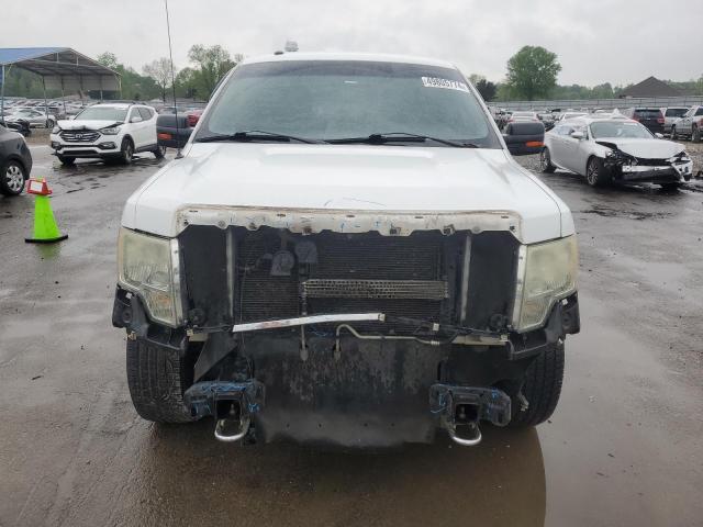 1FTEW1E85AFC75497 - 2010 FORD F150 SUPERCREW WHITE photo 5