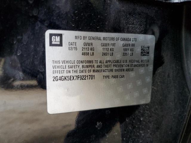 2G4GK5EX7F9221701 - 2015 BUICK REGAL 黑色 照片 13