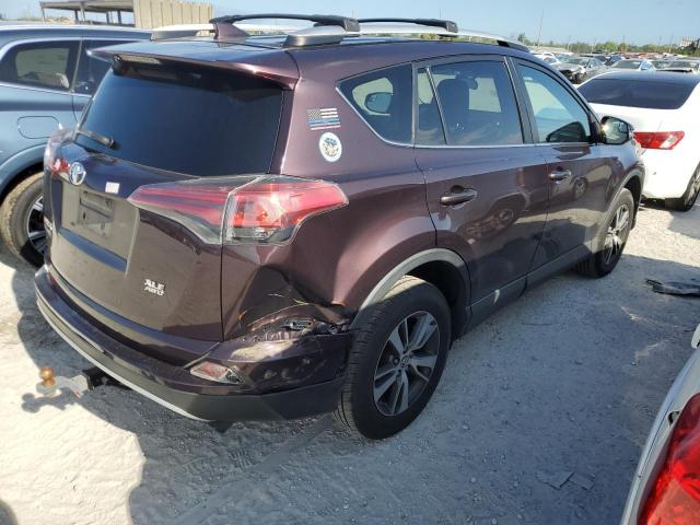 2T3RFREV5GW462087 - 2016 TOYOTA RAV4 XLE BURGUNDY photo 3