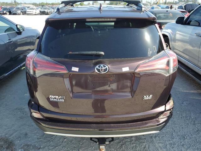 2T3RFREV5GW462087 - 2016 TOYOTA RAV4 XLE BURGUNDY photo 6