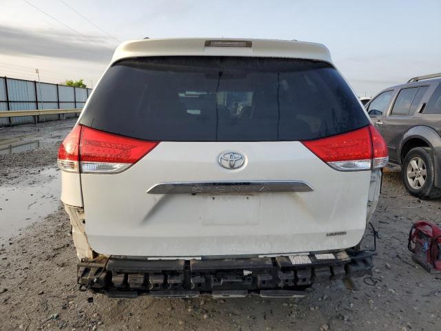 5TDYK3DC2CS261540 - 2012 TOYOTA SIENNA XLE WHITE photo 6