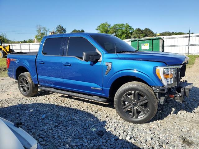 1FTFW1ED8NFA62096 - 2022 FORD F150 SUPERCREW BLUE photo 4