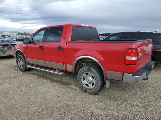 1FTPW14505KC12255 - 2005 FORD F150 SUPERCREW RED photo 2