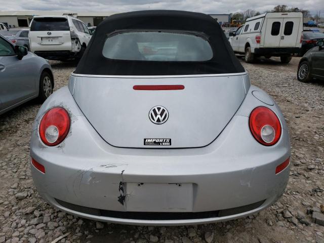 3VWRF31Y26M300363 - 2006 VOLKSWAGEN NEW BEETLE CONVERTIBLE OPTION PACKAGE 1 SILVER photo 6