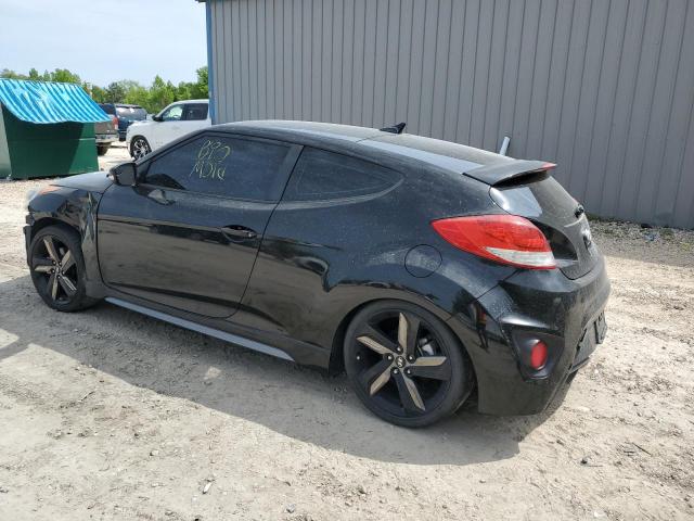 KMHTC6AE3EU199011 - 2014 HYUNDAI VELOSTER TURBO BLACK photo 2