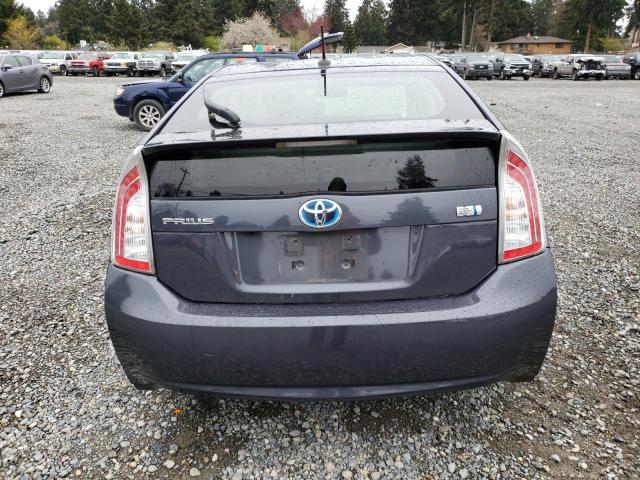 JTDKN3DU6F1928598 - 2015 TOYOTA PRIUS CHARCOAL photo 6