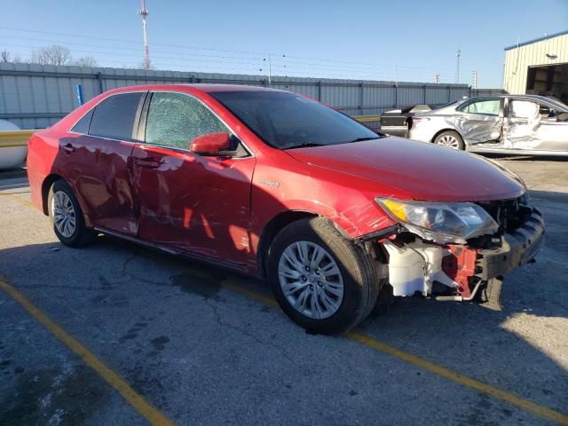 4T1BD1FK4CU055328 - 2012 TOYOTA CAMRY HYBRID MAROON photo 4