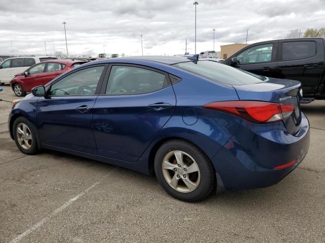 5NPDH4AE8FH611370 - 2015 HYUNDAI ELANTRA SE BLUE photo 2