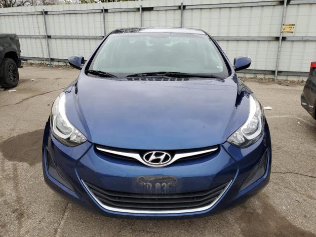 5NPDH4AE8FH611370 - 2015 HYUNDAI ELANTRA SE BLUE photo 5