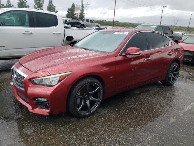 JN1BV7AP3FM348586 - 2015 INFINITI Q50 BASE RED photo 1