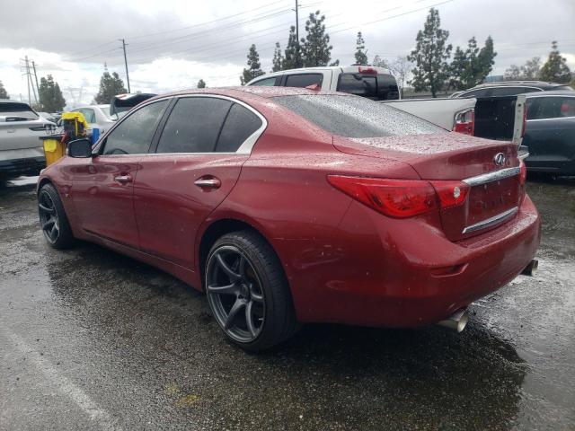 JN1BV7AP3FM348586 - 2015 INFINITI Q50 BASE RED photo 2