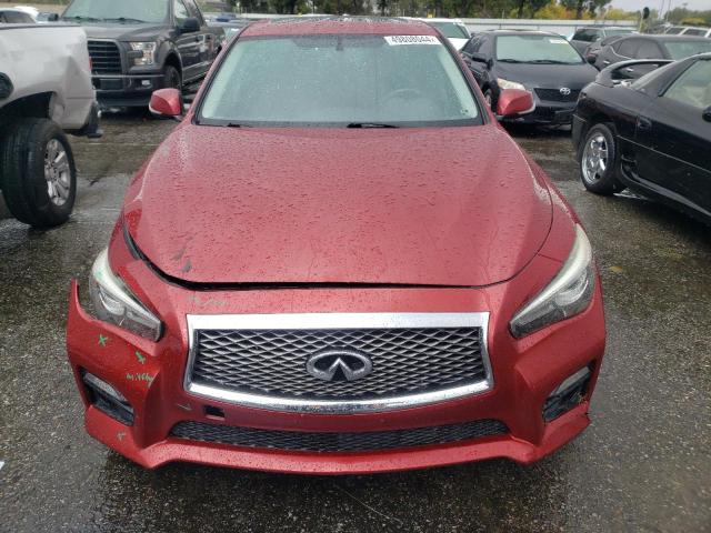 JN1BV7AP3FM348586 - 2015 INFINITI Q50 BASE RED photo 5