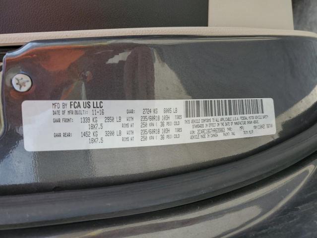 2C4RC1BG7HR635863 - 2017 CHRYSLER PACIFICA TOURING L 灰色 照片 13