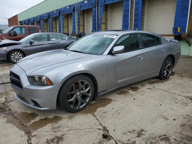 2C3CDXCT0EH105452 - 2014 DODGE CHARGER R/T SILVER photo 1