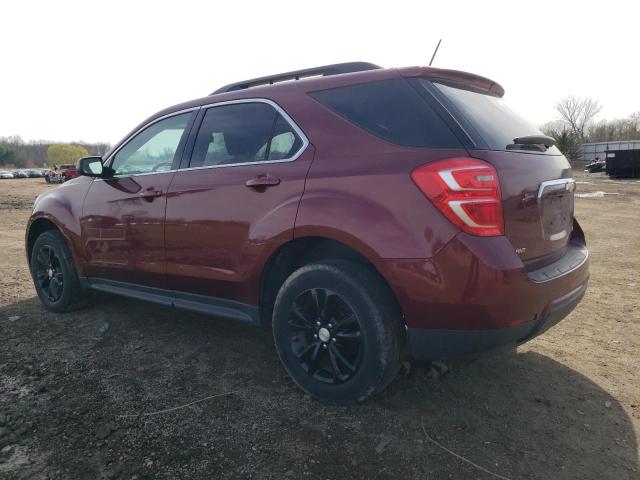 2GNFLFEK1G6133017 - 2016 CHEVROLET EQUINOX LT MAROON photo 2