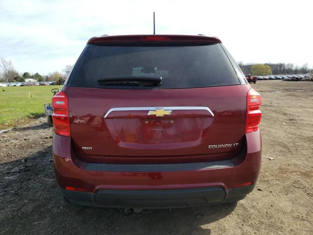 2GNFLFEK1G6133017 - 2016 CHEVROLET EQUINOX LT MAROON photo 6